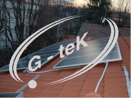 piccolo impianto Fotovoltaico realizzato su tetto in coppo